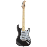 Электрогитара, форма: Stratocaster Stagg S350-MBK, фото 